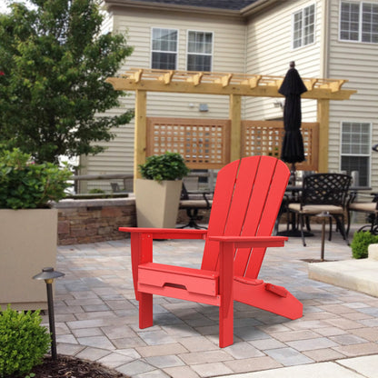 PolyTEAK Heritage Folding Adirondack Chair by ResinTEAK