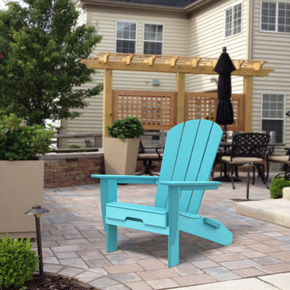 PolyTEAK Heritage Folding Adirondack Chair by ResinTEAK