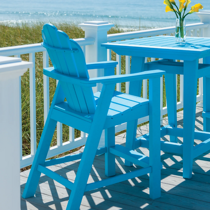 Seaside Casual Poly Adirondack Classic Balcony Chair