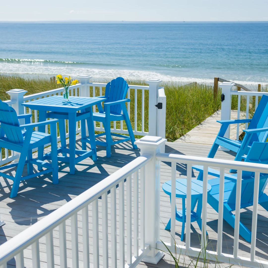 Seaside Casual Poly Adirondack Classic Balcony Chair