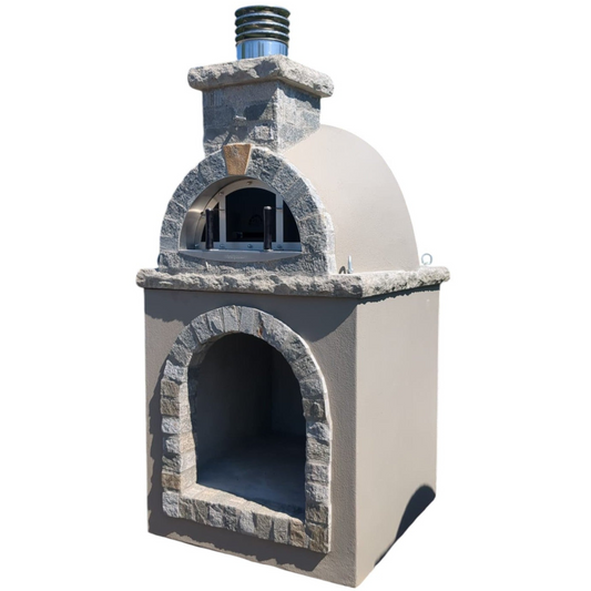 ProForno Savannah with Matching Base Traditional Wood Fired Brick Pizza Oven