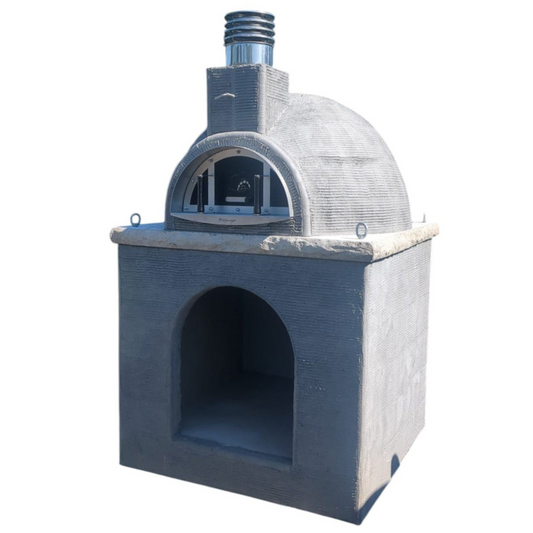 ProForno Naked with Matching Base Traditional Wood Fired Brick Pizza Oven