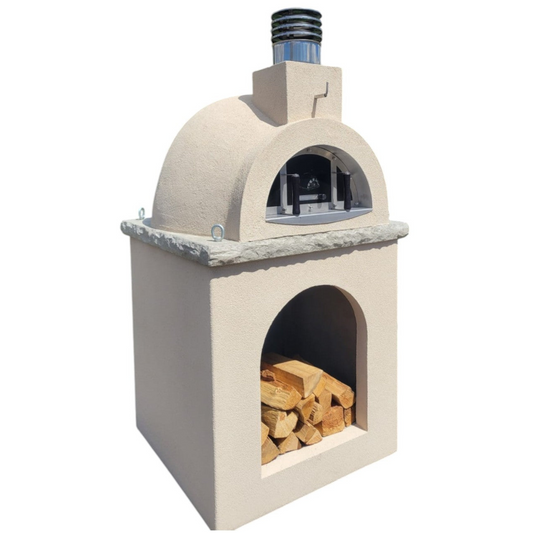 ProForno Sierra Dune with Matching Base Traditional Wood Fired Brick Pizza Oven