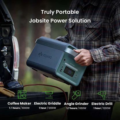 Yoshino B2000 Power Station with 3*SP200 Solar Panel