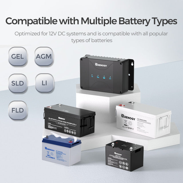 Renogy DCC50S 12V 50A DC-DC On-Board Battery Charger with MPPT with Renogy ONE Core