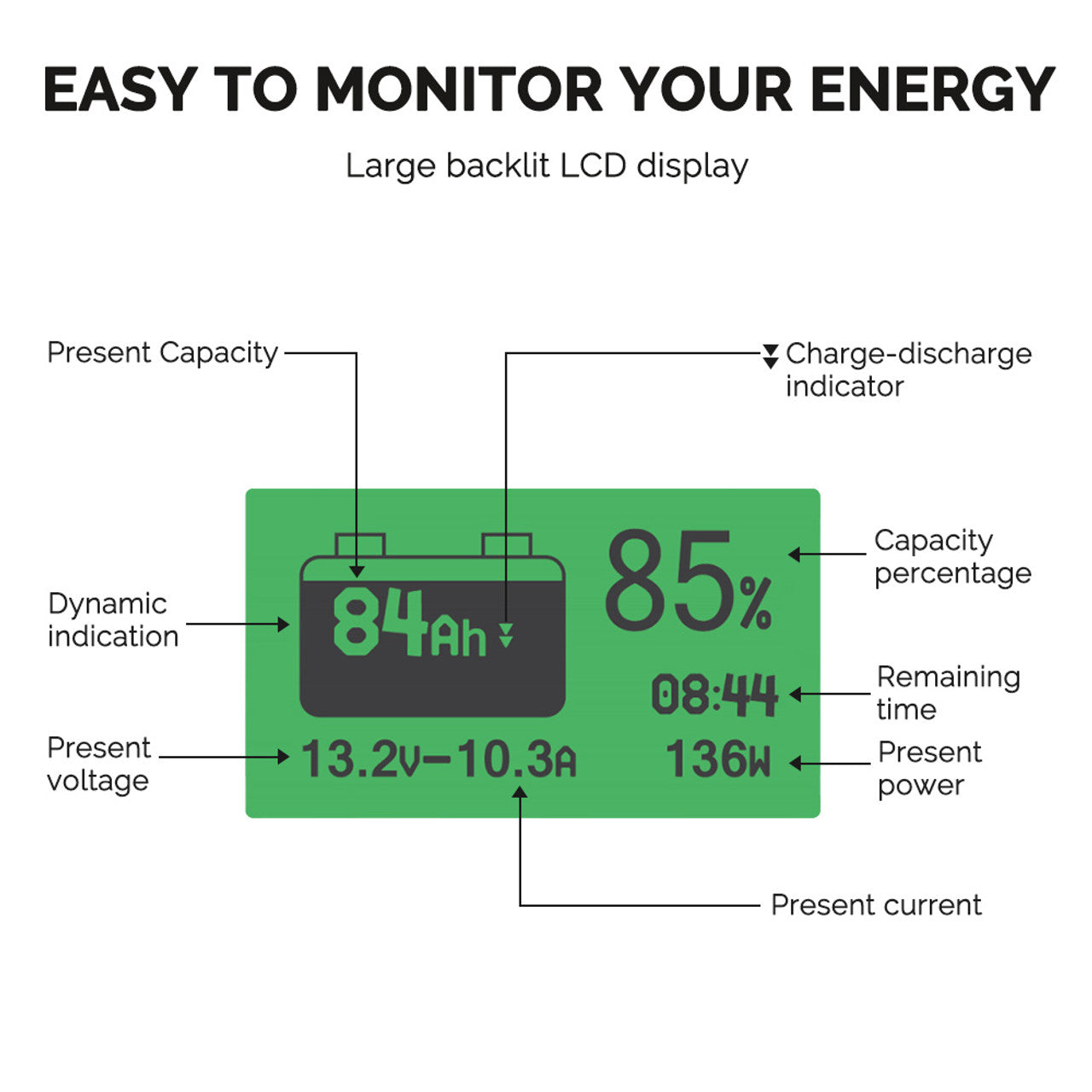 Renogy 500A Battery Monitor With Shunt