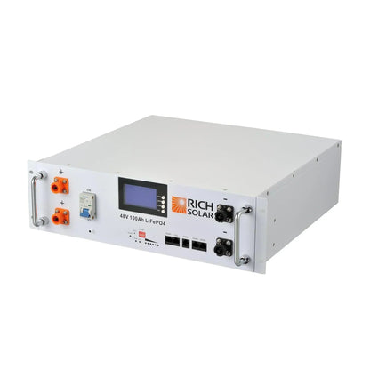 Rich Solar ALPHA 5 | 48V 100Ah LiFePO4 Battery Server Rack Lithium for Residential, Commercial, Off-Grid