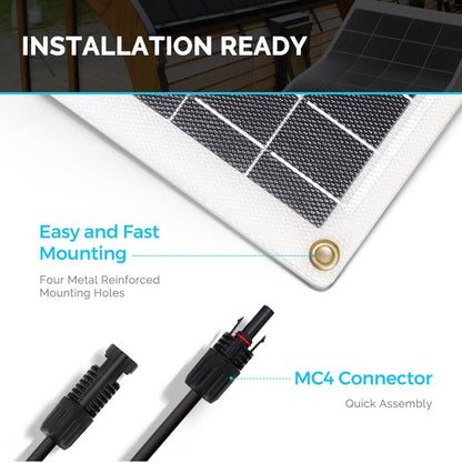 Renogy 50 Watt 12 Volt Flexible Monocrystalline Solar Panel