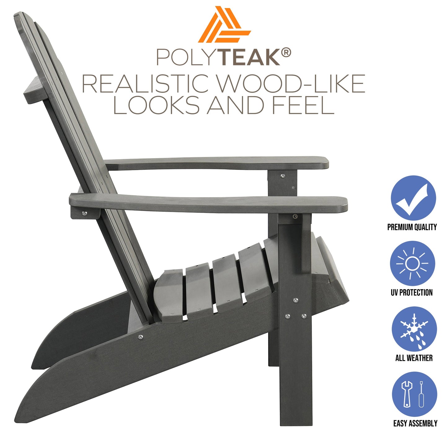 PolyTEAK Traditional Element Adirondack Chair