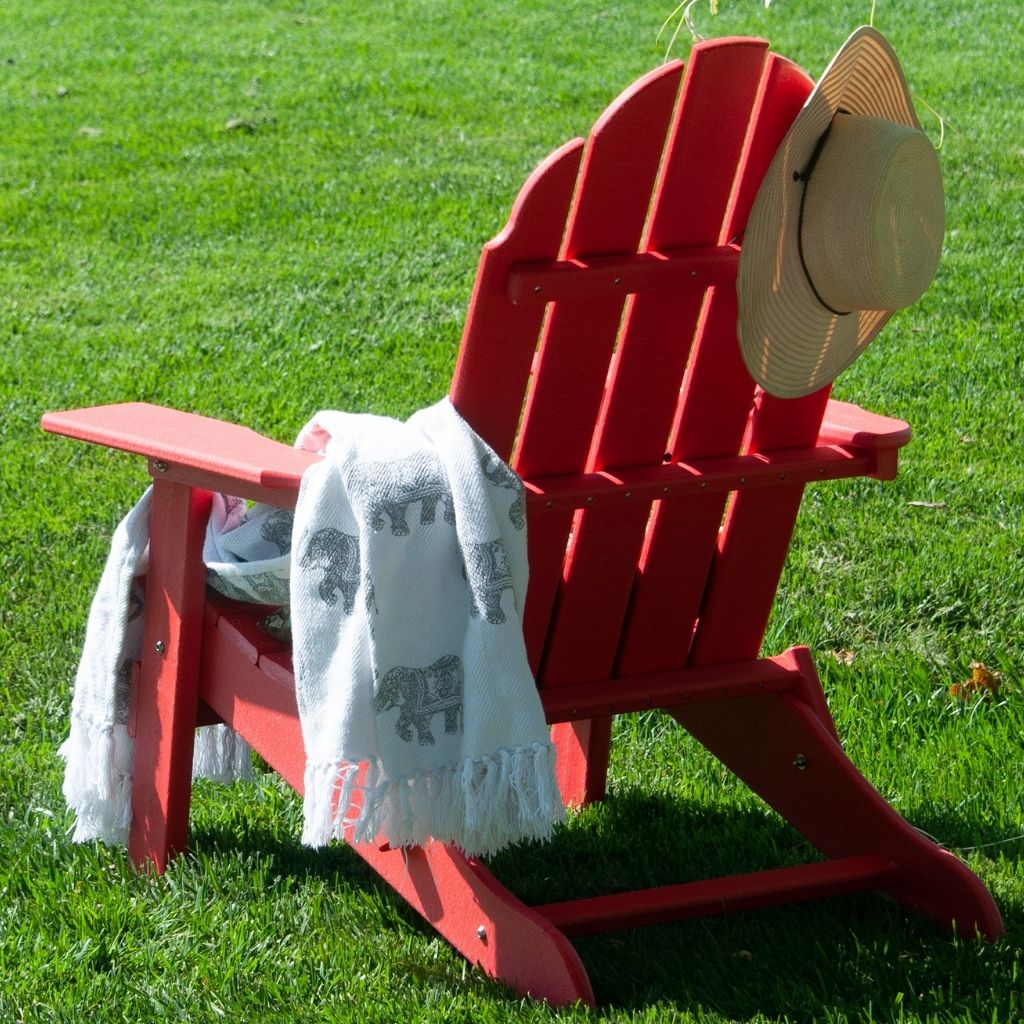 PolyTEAK New Tradition Folding Adirondack Chair by ResinTeak
