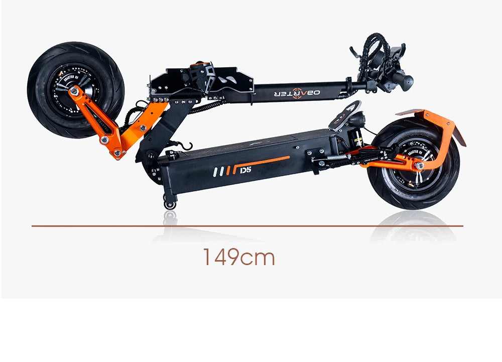 eBike Boys Obarter D5 Electric Scooter - 5000W, 70km/h Max Speed, Removable Battery