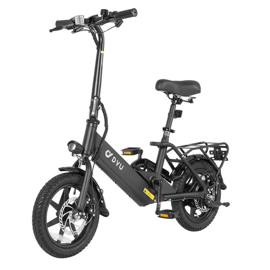 eBike Boys DYU-C3 Folding Electric Bike - Lightweight, 36V, 200W, 14-Inch Wheels