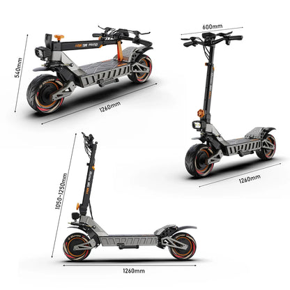 eBike Boys M6Max Dual Motor 5600W Electric Scooter - Fast & Foldable 11 Inch