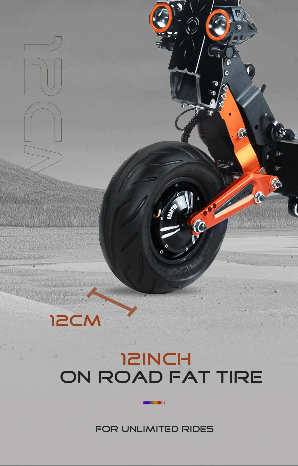 eBike Boys Obarter D5 Electric Scooter - 5000W, 70km/h Max Speed, Removable Battery
