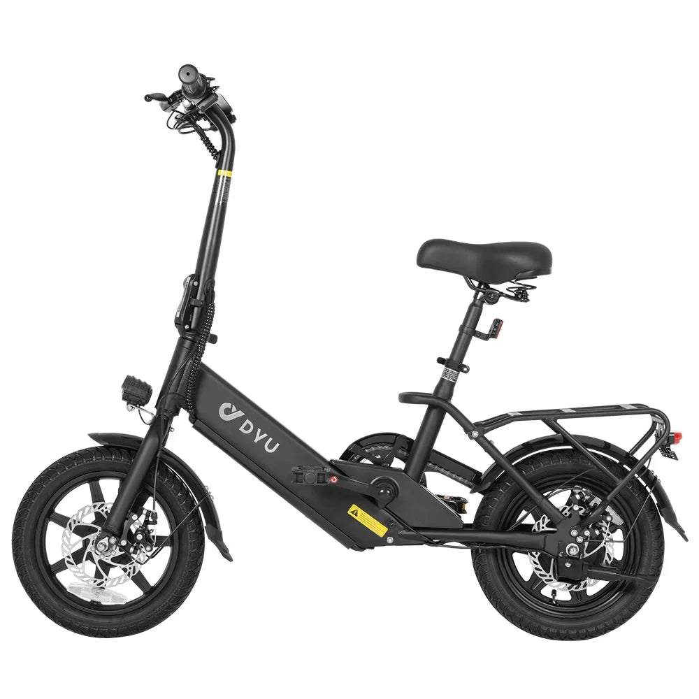 eBike Boys DYU-C3 Folding Electric Bike - Lightweight, 36V, 200W, 14-Inch Wheels