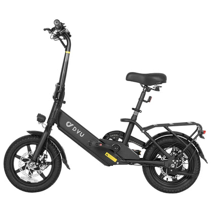 eBike Boys DYU-C3 Folding Electric Bike - Lightweight, 36V, 200W, 14-Inch Wheels