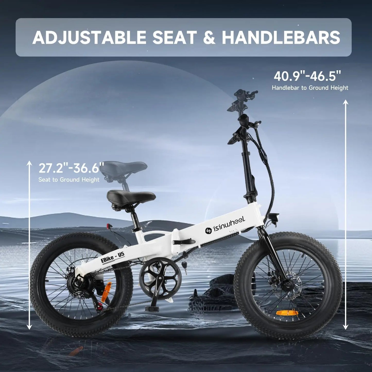 eBike Boys U5 500W 20" Folding eBike - Compact, Lightweight, and Powerful