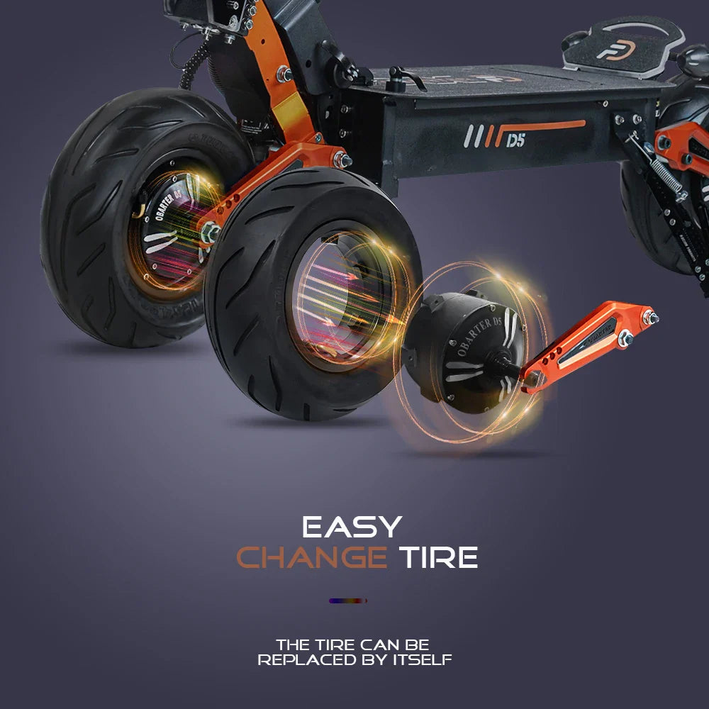 eBike Boys Obarter D5 5000W Electric Scooter - High Power, 60-100km Range