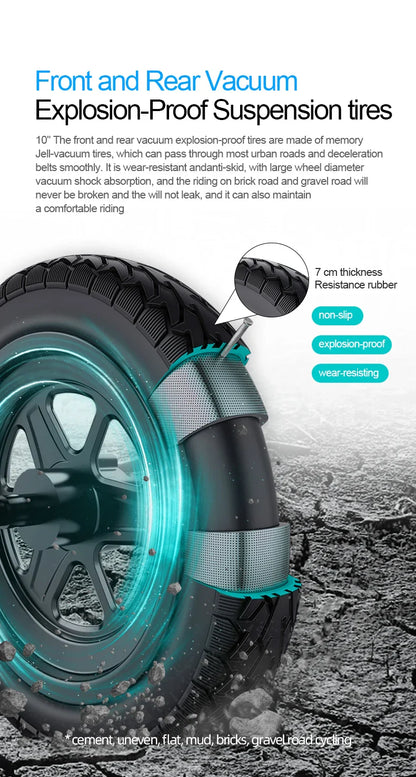 eBike Boys HX X9 PLUS Electric Scooter - Foldable, 60-80km Range, Unisex
