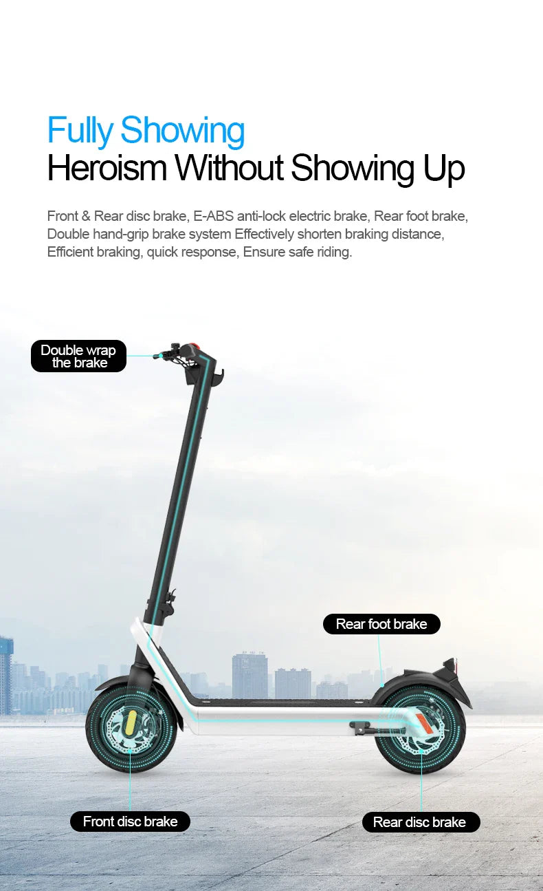 eBike Boys HX X9 PLUS Electric Scooter - Foldable, 60-80km Range, Unisex