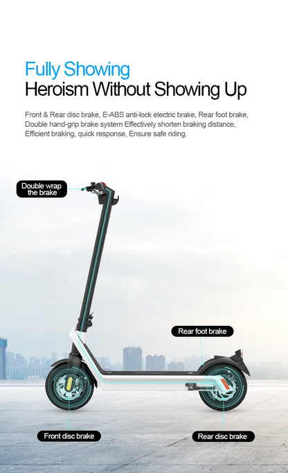 eBike Boys HX X9 PLUS Electric Scooter - Foldable, 60-80km Range, Unisex