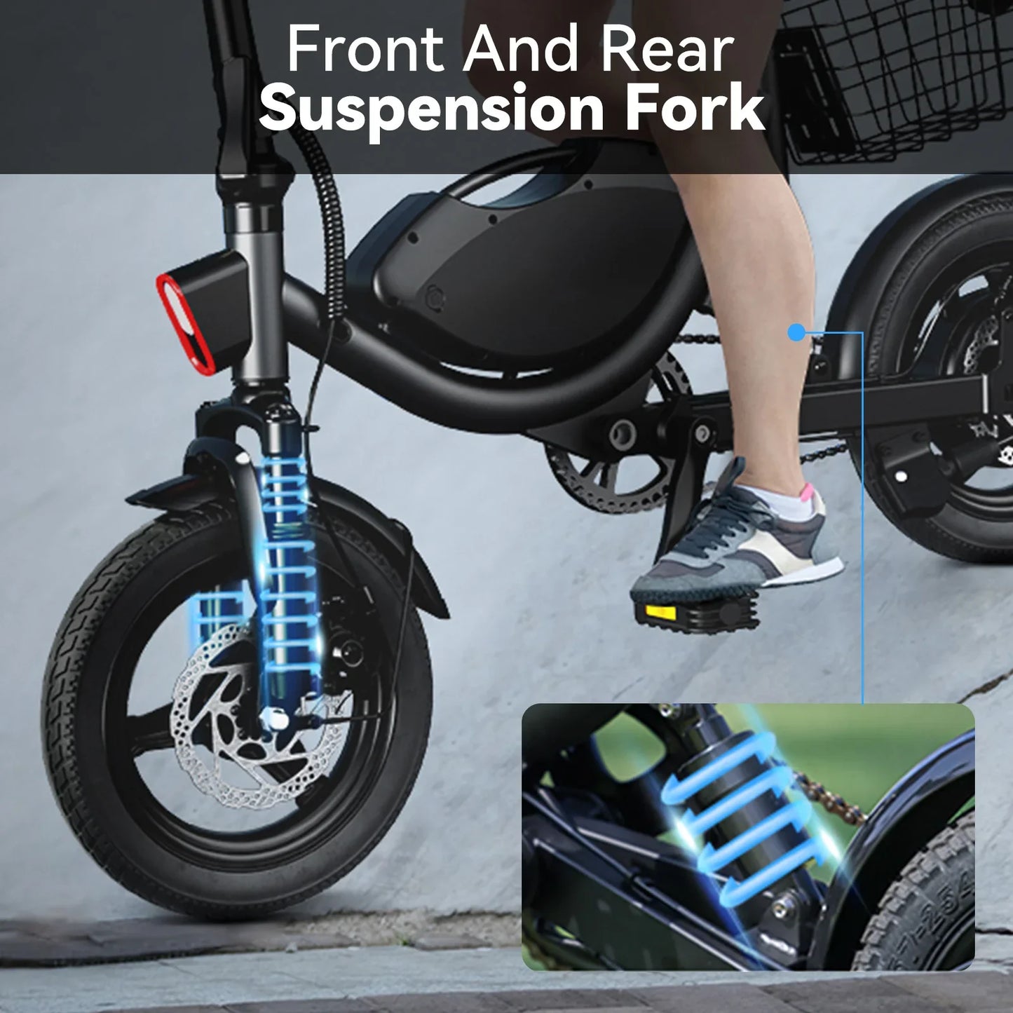 eBike Boys Terrosor 715W Peak Folding Electric Bicycle - Max Speed 50km/h