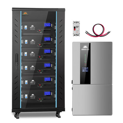 SunGoldPower Hybrid Solar Kit 11.4KW 48V Split Phase 30.72KWH Lithium Battery 28 X 450 Watt Solar Panel (Optional) SGH-11N3E