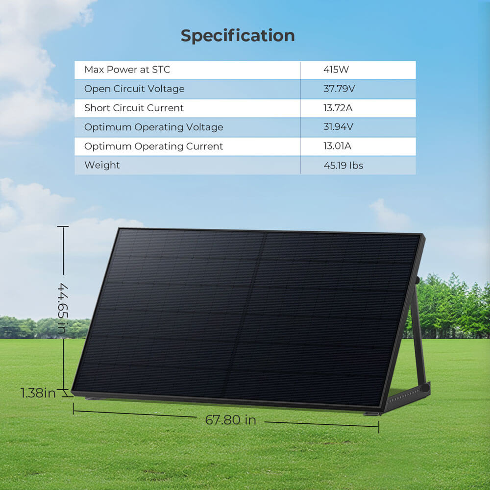 SunGoldPower 415W Bifacial PERC Solar Panel  | SGP-415-BBS UL61730 CEC Listed