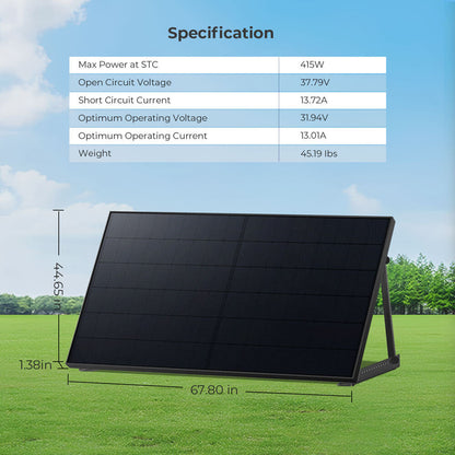 SunGoldPower 415W Bifacial PERC Solar Panel  | SGP-415-BBS UL61730 CEC Listed