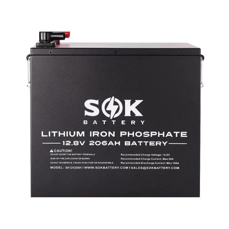 SOK Battery 12V [206Ah-H] 12V LiFePO4 Bluetooth & Optional Built-in heater | SK12V206H & SK12V206P