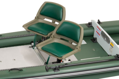 Sea Eagle Tandem Green Locking Swivel Seats w/ 7" Pedestals