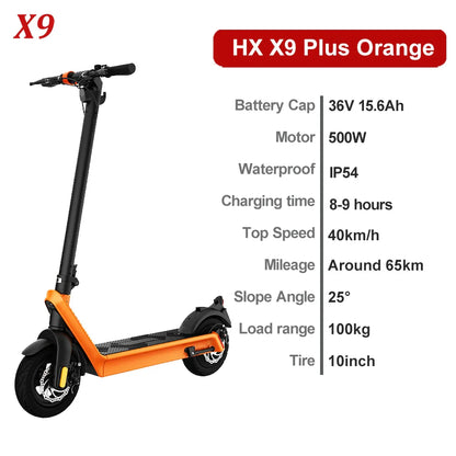 eBike Boys HX X9 PLUS Electric Scooter - Foldable, 60-80km Range, Unisex