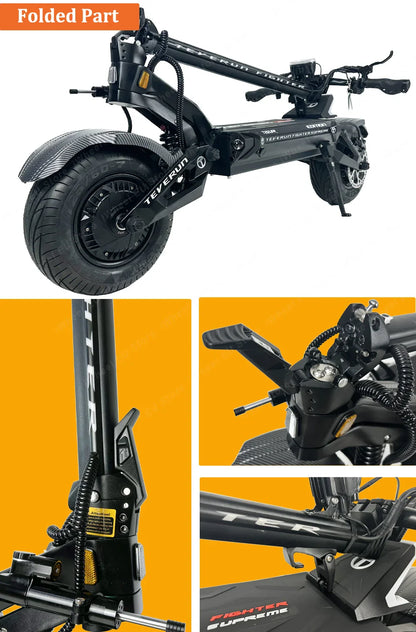 eBike Boys Teverun Fighter Supreme 7260R - 10000W Electric Scooter with GPS