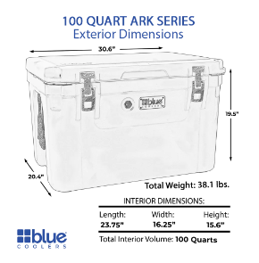 Blue Coolers 100 Quart Ark Series Roto-Molded Cooler