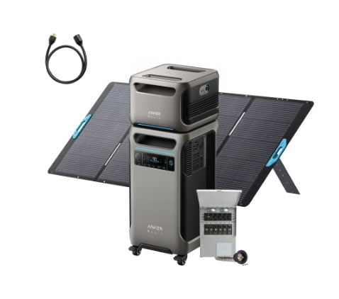 Anker SOLIX F3800+Expansion Battery+400W Solar Panel+Home Backup Kit