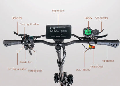 eBike Boys Obarter D5 Electric Scooter - 5000W, 70km/h Max Speed, Removable Battery