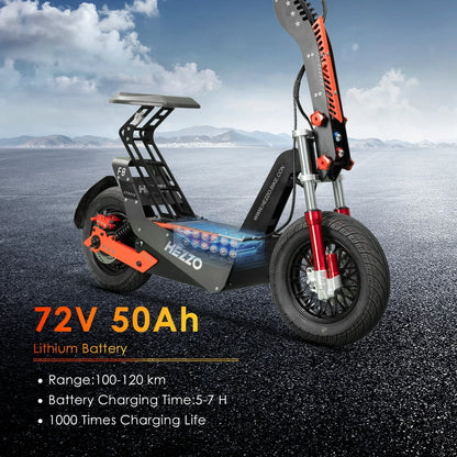 eBike Boys HEZZO-F8 Electric Scooter - 8000W Power, Max Speed 100 Km/h