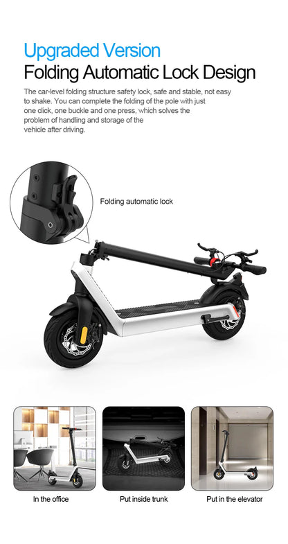 eBike Boys HX X9 PLUS Electric Scooter - Foldable, 60-80km Range, Unisex
