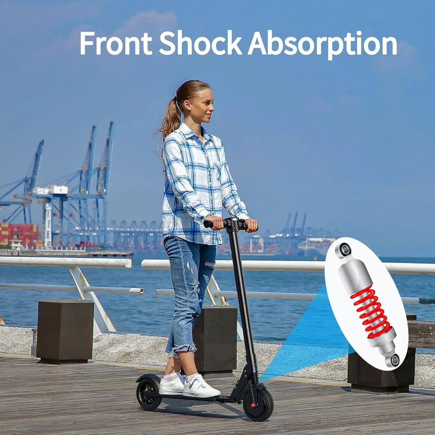 eBike Boys COROMA Electric Scooter for Women - Foldable, 40-60km Range