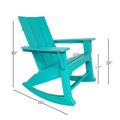 PolyTEAK RESINTEAK Modern Adirondack Rocking Chair