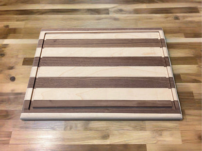 Best Redwood Modern Mix Walnut and Maple Side grain Cutting Board