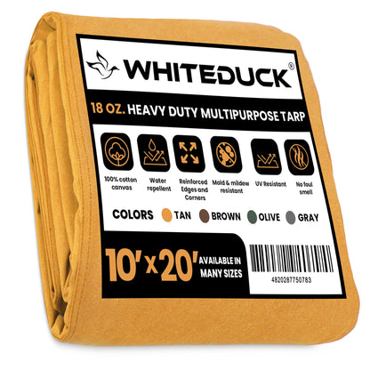 White Duck Outdoors 18 oz. 100% Cotton Canvas Tarp