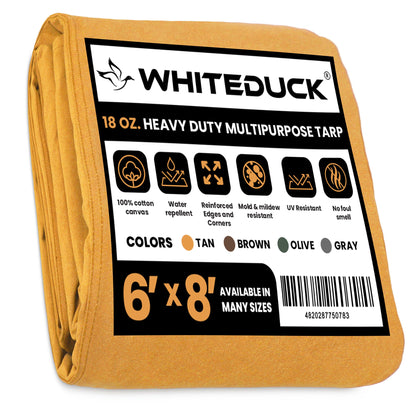 White Duck Outdoors 18 oz. 100% Cotton Canvas Tarp