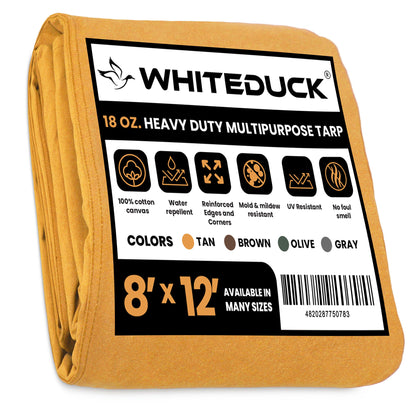 White Duck Outdoors 18 oz. 100% Cotton Canvas Tarp