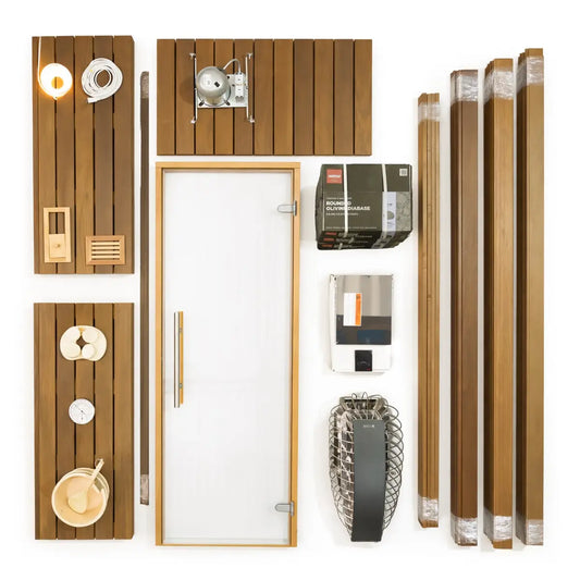 Custom Indoor Sauna Room - 4' x 4' x 8' - Finnish Sauna Builders