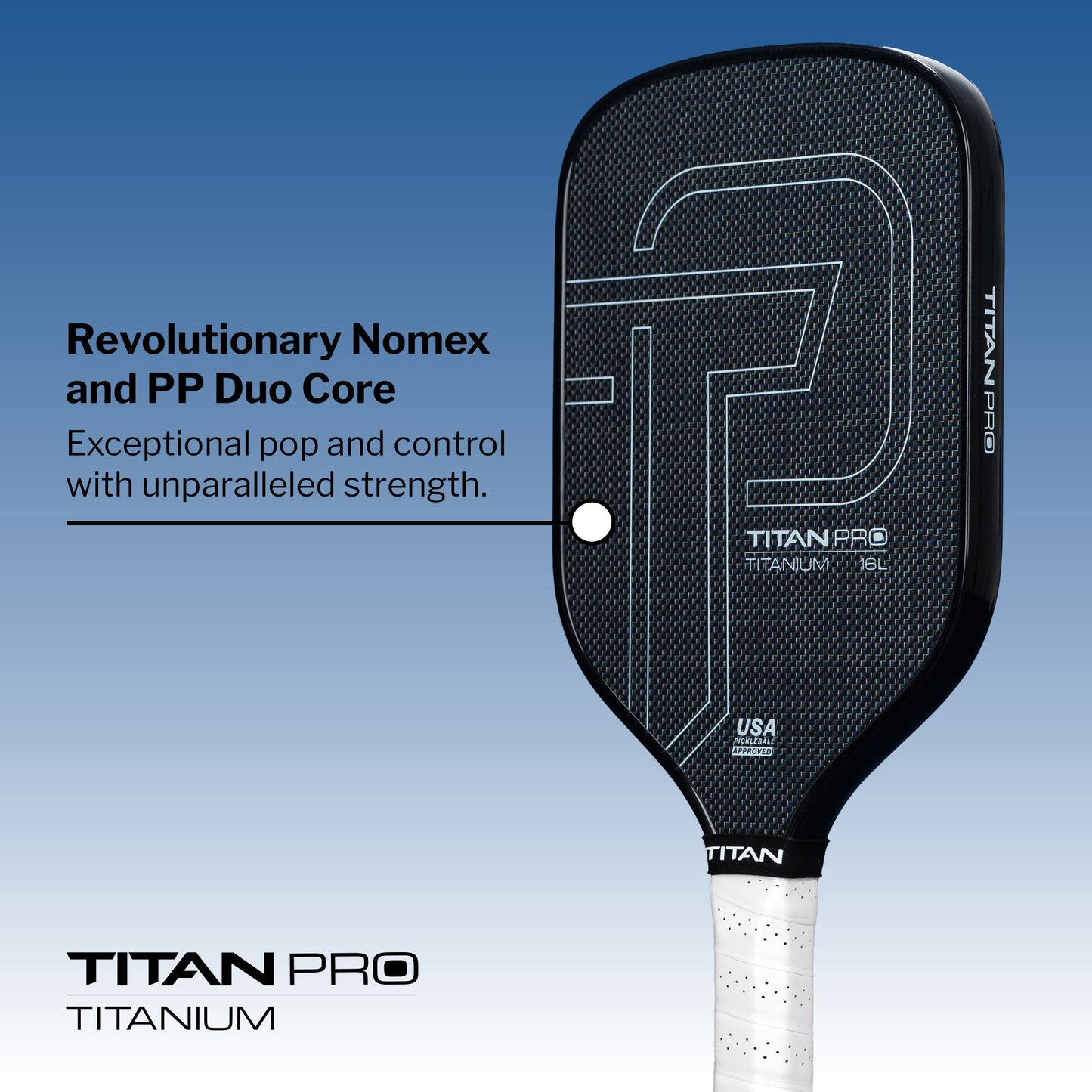 Titan Pro Titanium 16L Pickleball Paddle