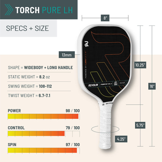 Torch Pure LH Pickleball Paddle