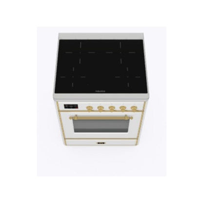 ILVE Majestic II 36" Induction Range White Brass Trim UMI09NS3WHG