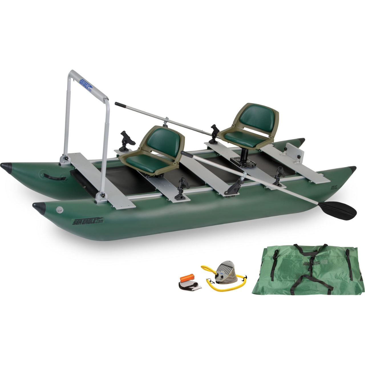 Sea Eagle 375fc FoldCat Pontoon Pro Angler Guide Package