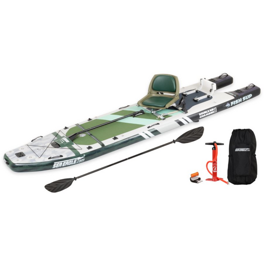 Sea Eagle FishSUP 1210 Swivel Seat Fishing Rig Package